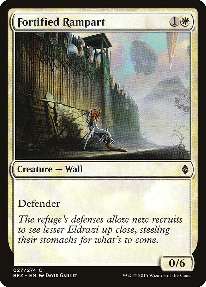 Fortified Rampart [Battle for Zendikar] - Magic: The Gathering - Card Brawlers | Quebec | Canada |