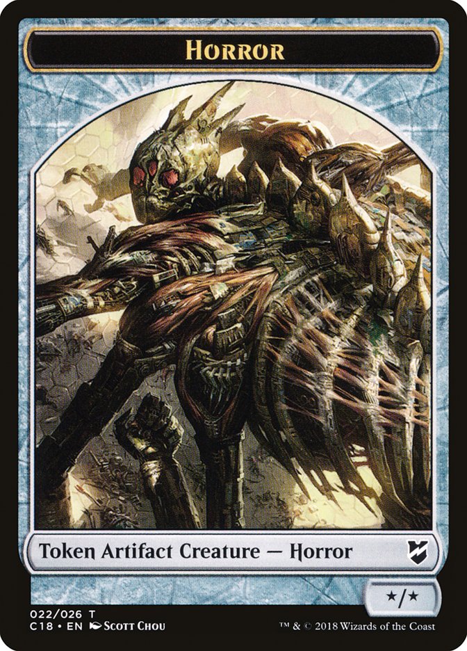 Mask // Horror Double-Sided Token [Commander 2018 Tokens] - Magic: The Gathering - Card Brawlers | Quebec | Canada |