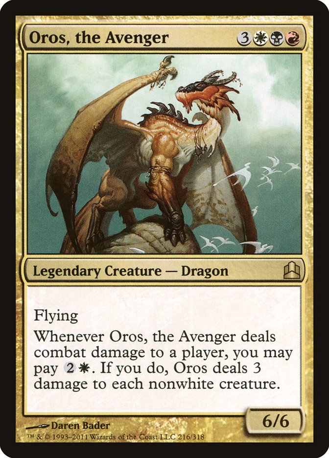 Oros, the Avenger [Commander 2011] - Magic: The Gathering - Card Brawlers | Quebec | Canada |