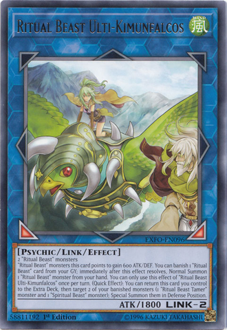 Ritual Beast Ulti-Kimunfalcos [EXFO-EN096] Rare - Yu-Gi-Oh! - Card Brawlers | Quebec | Canada |