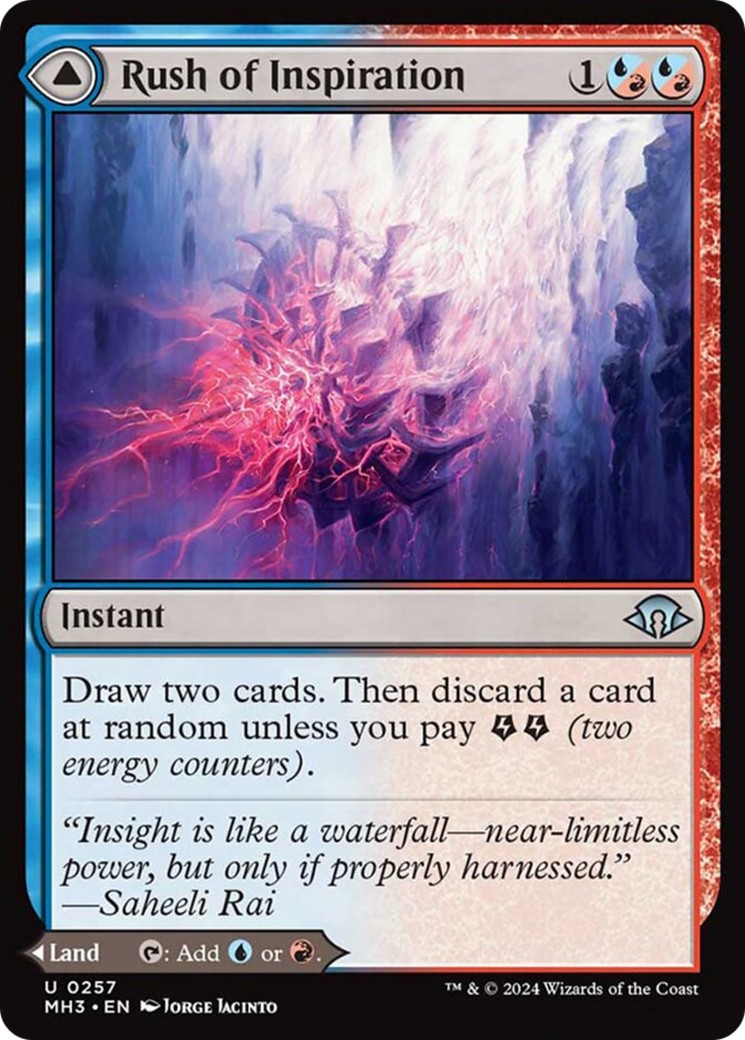 Rush of Inspiration // Crackling Falls [Modern Horizons 3] - Magic: The Gathering - Card Brawlers | Quebec | Canada |