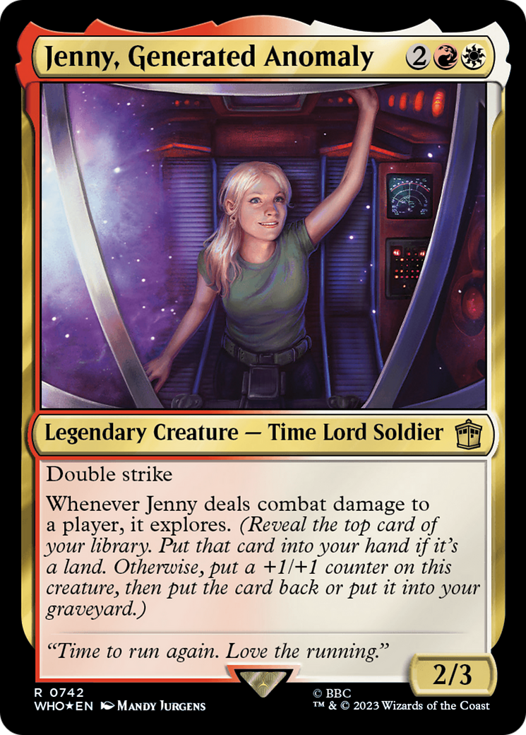 Jenny, Generated Anomaly (Surge Foil) [Doctor Who] - Magic: The Gathering - Card Brawlers | Quebec | Canada |