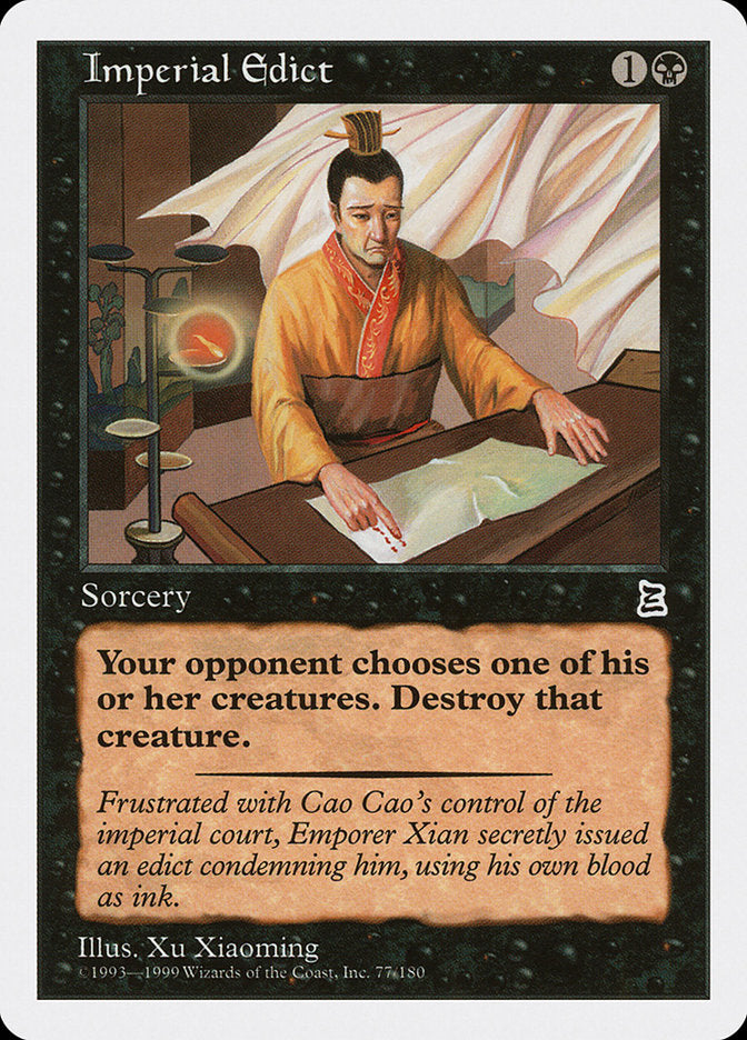 Imperial Edict [Portal Three Kingdoms] - Magic: The Gathering - Card Brawlers | Quebec | Canada |