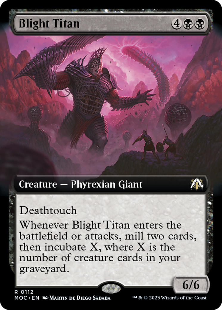 Blight Titan (Extended Art) [March of the Machine Commander] - Magic: The Gathering - Card Brawlers | Quebec | Canada |