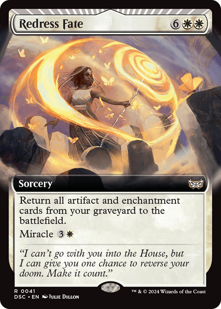 Redress Fate (Extended Art) [Duskmourn: House of Horror Commander] - Magic: The Gathering - Card Brawlers | Quebec | Canada |