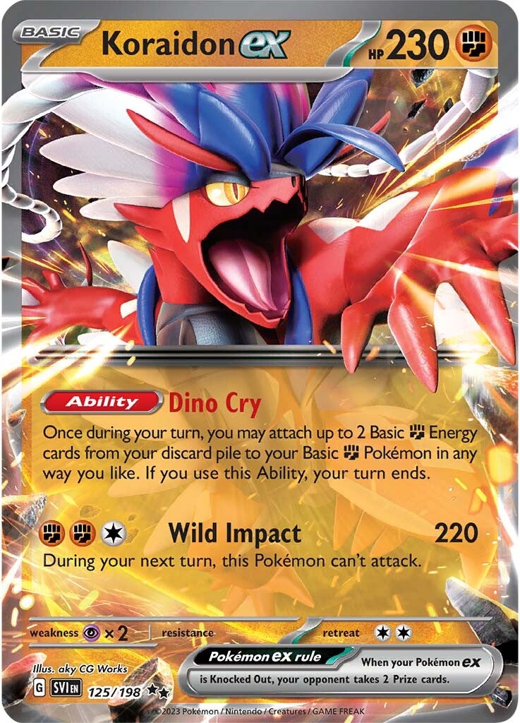 Koraidon ex (125/198) [Scarlet & Violet: Base Set] - Pokémon - Card Brawlers | Quebec | Canada |
