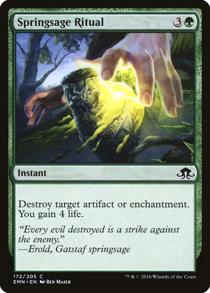 Springsage Ritual [Eldritch Moon] - Magic: The Gathering - Card Brawlers | Quebec | Canada |