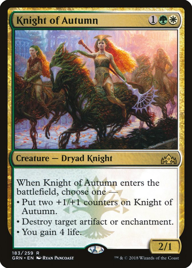 Knight of Autumn [Guilds of Ravnica] - Magic: The Gathering - Card Brawlers | Quebec | Canada |