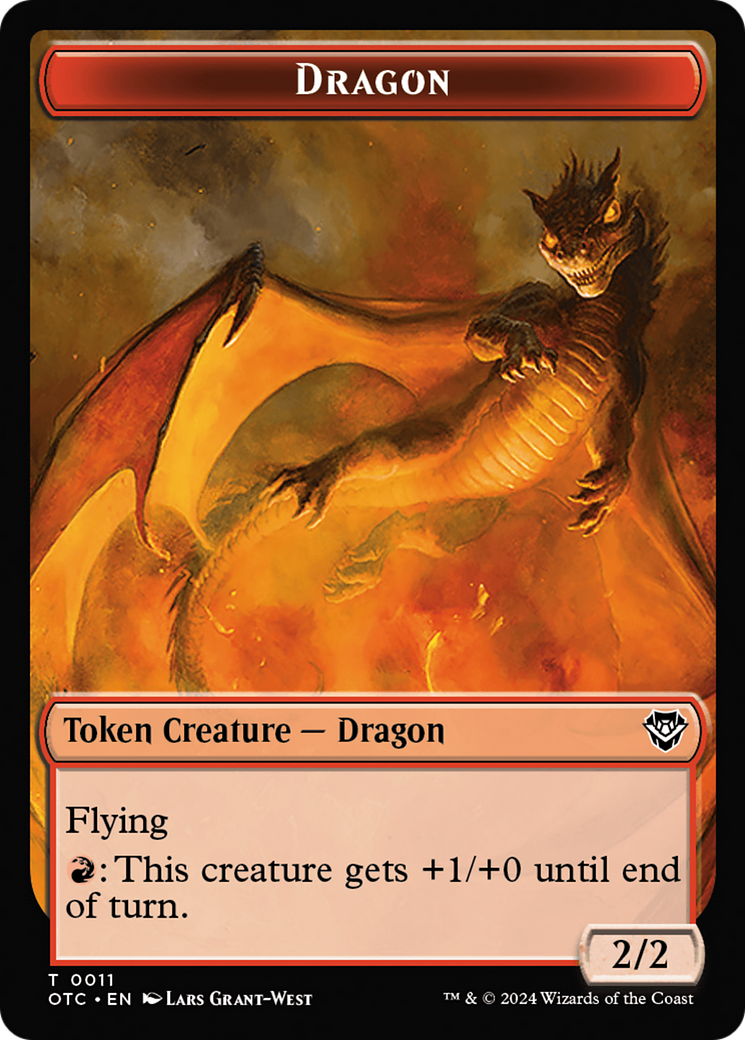 Dragon Egg // Dragon Double-Sided Token [Outlaws of Thunder Junction Commander Tokens] - Magic: The Gathering - Card Brawlers | Quebec | Canada |