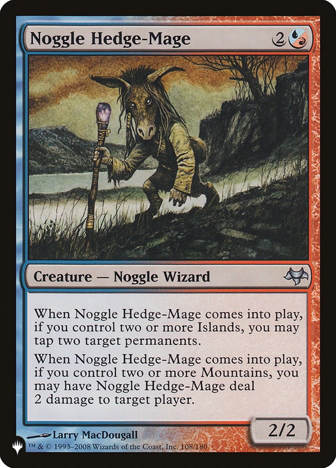 Noggle Hedge-Mage [The List] - Magic: The Gathering - Card Brawlers | Quebec | Canada |