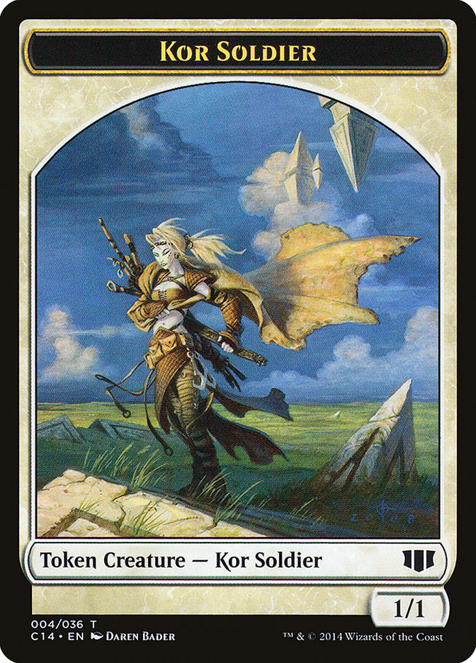 Kor Soldier // Pegasus Double-Sided Token [Commander 2014 Tokens] - Magic: The Gathering - Card Brawlers | Quebec | Canada |
