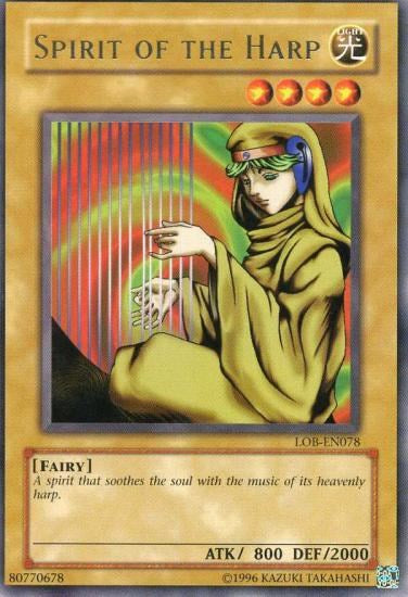 Spirit of the Harp [LOB-EN078] Rare - Yu-Gi-Oh! - Card Brawlers | Quebec | Canada |