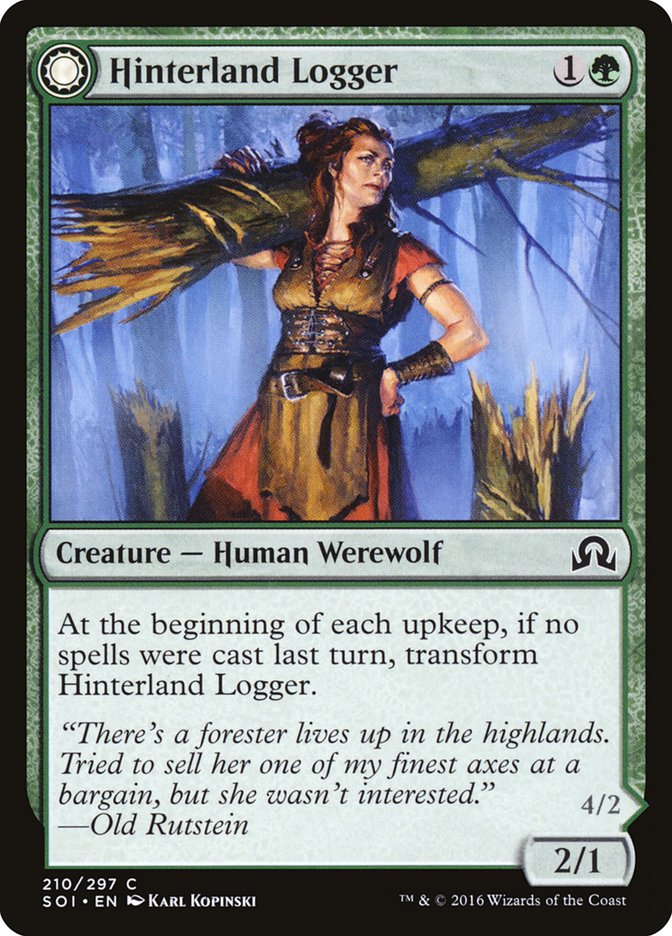 Hinterland Logger // Timber Shredder [Shadows over Innistrad] - Magic: The Gathering - Card Brawlers | Quebec | Canada |