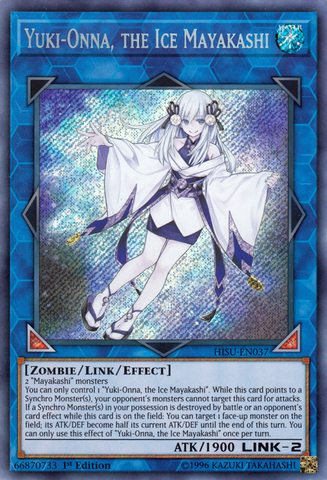 Yuki-Onna, the Ice Mayakashi [HISU-EN037] Secret Rare - Yu-Gi-Oh! - Card Brawlers | Quebec | Canada |