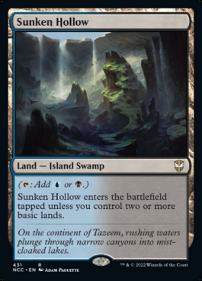 Sunken Hollow [Streets of New Capenna Commander] - Magic: The Gathering - Card Brawlers | Quebec | Canada |