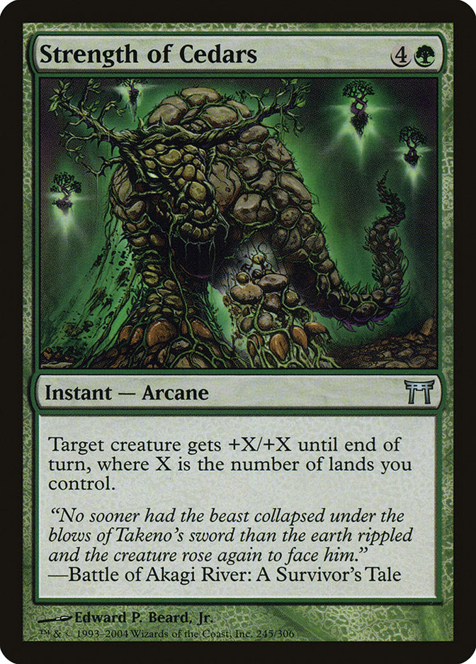 Strength of Cedars [Champions of Kamigawa] - Magic: The Gathering - Card Brawlers | Quebec | Canada |