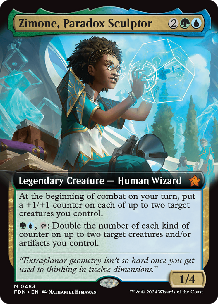 Zimone, Paradox Sculptor (Extended Art) [Foundations] - Magic: The Gathering - Card Brawlers | Quebec | Canada |