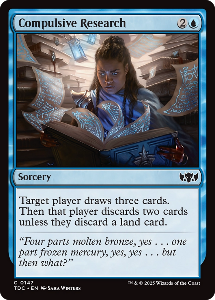 Compulsive Research [Tarkir: Dragonstorm Commander] - Magic: The Gathering - Card Brawlers | Quebec | Canada |