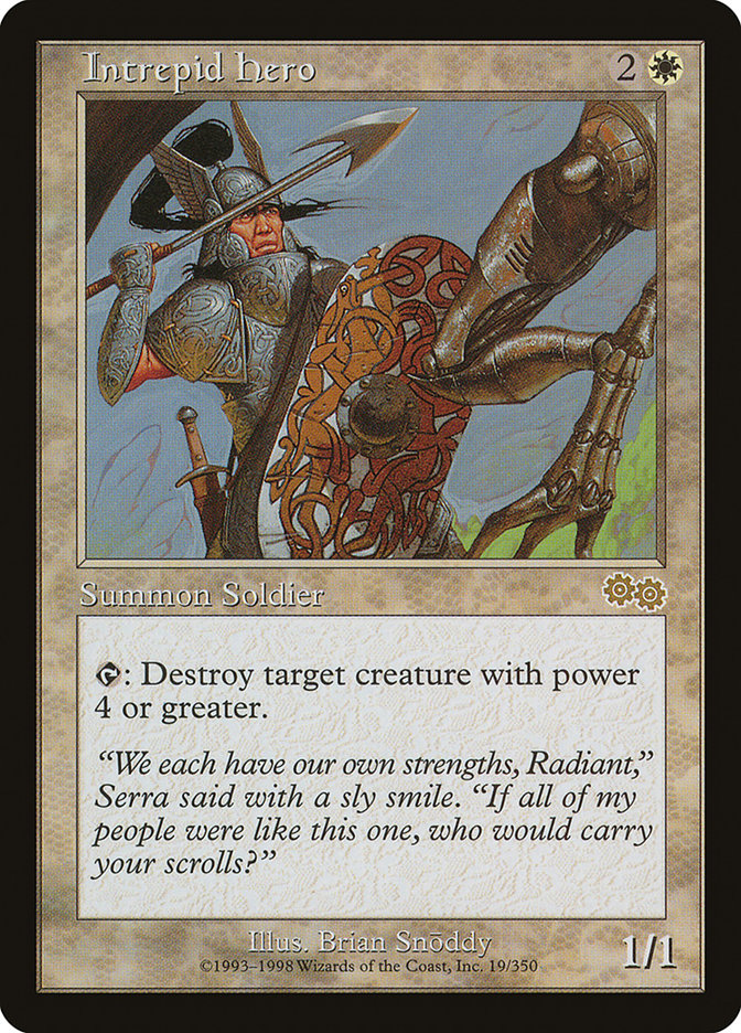 Intrepid Hero [Urza's Saga] - Magic: The Gathering - Card Brawlers | Quebec | Canada |