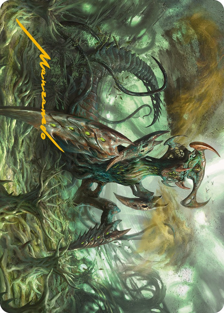 Zopandrel, Hunger Dominus Art Card (Gold-Stamped Signature) [Phyrexia: All Will Be One Art Series] - Magic: The Gathering - Card Brawlers | Quebec | Canada |