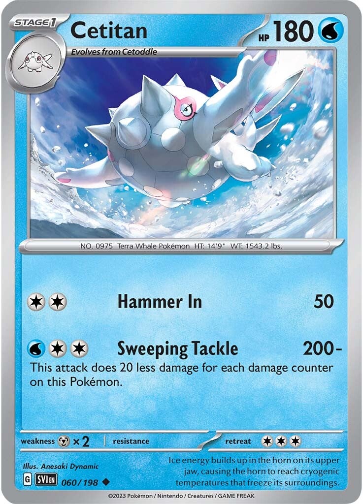 Cetitan (060/198) [Scarlet & Violet: Base Set] - Pokémon - Card Brawlers | Quebec | Canada |