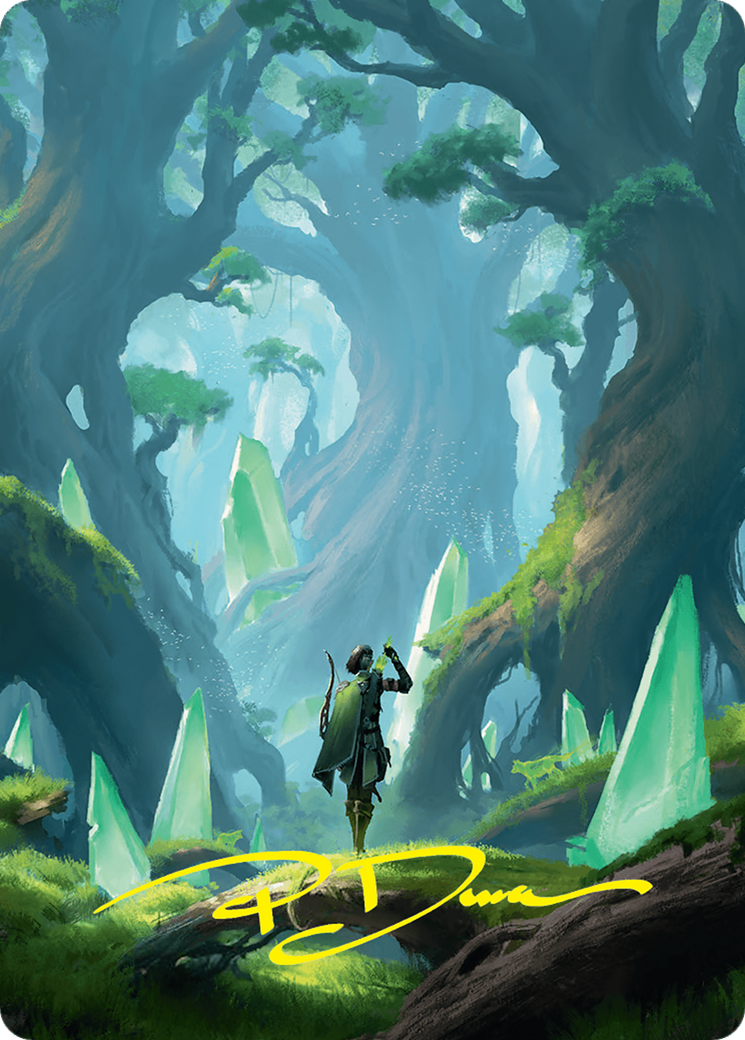Forest Art Card (25/54) (Gold-Stamped Signature) [Foundations Art Series] - Magic: The Gathering - Card Brawlers | Quebec | Canada |