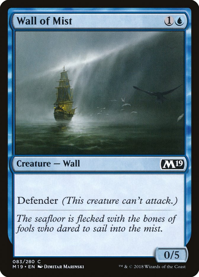 Wall of Mist [Core Set 2019] - Magic: The Gathering - Card Brawlers | Quebec | Canada |