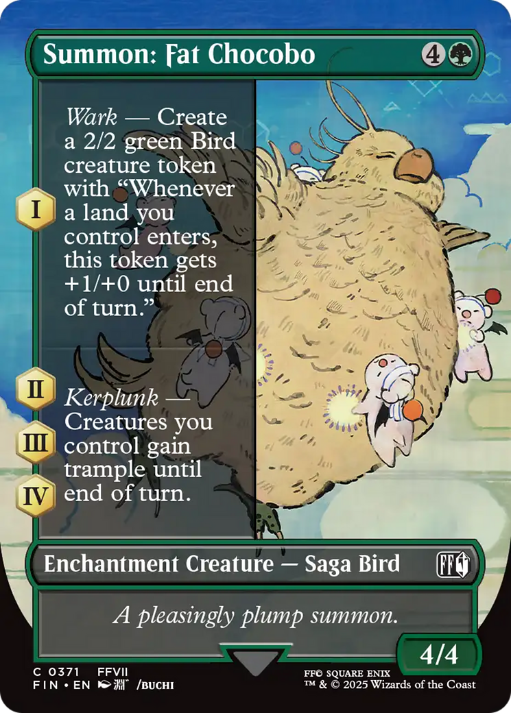 Summon: Fat Chocobo (Borderless) [FINAL FANTASY] - Magic: The Gathering - Card Brawlers | Quebec | Canada |