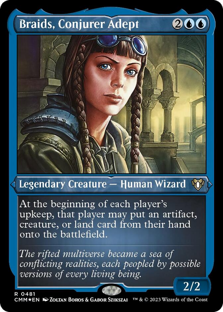 Braids, Conjurer Adept (Foil Etched) [Commander Masters] - Magic: The Gathering - Card Brawlers | Quebec | Canada |
