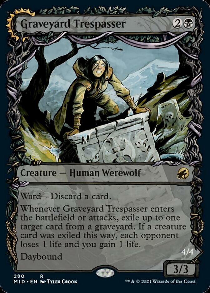 Graveyard Trespasser // Graveyard Glutton (Showcase Equinox) [Innistrad: Midnight Hunt] - Magic: The Gathering - Card Brawlers | Quebec | Canada |