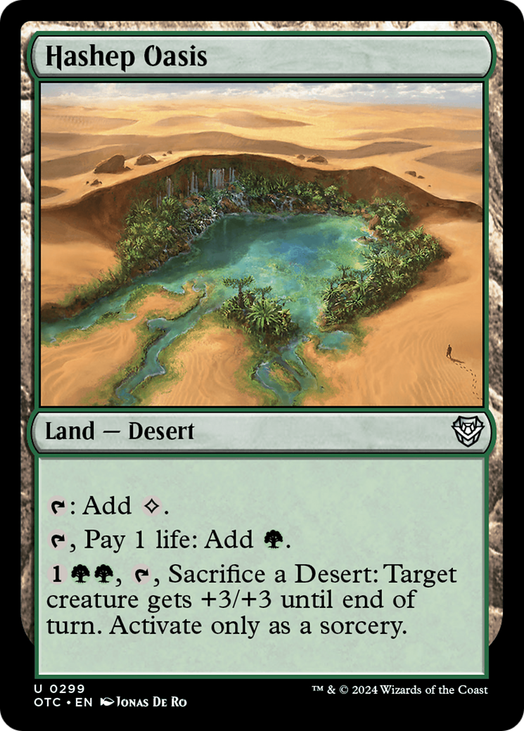 Hashep Oasis [Outlaws of Thunder Junction Commander] - Magic: The Gathering - Card Brawlers | Quebec | Canada |