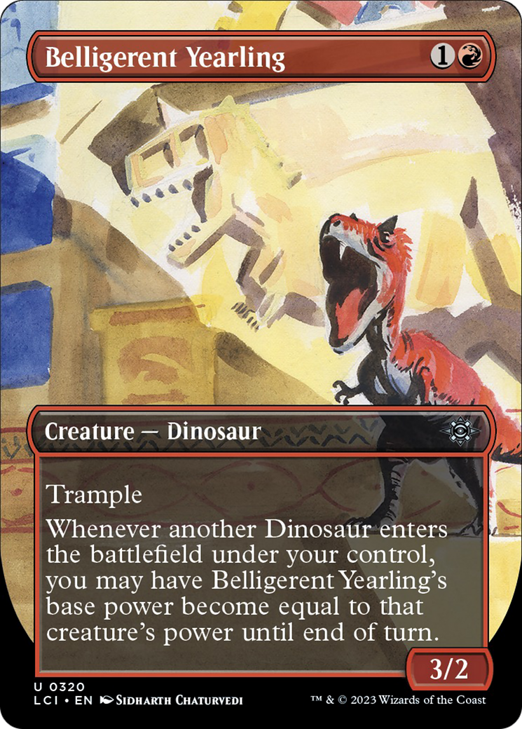 Belligerent Yearling (Borderless) [The Lost Caverns of Ixalan] - Magic: The Gathering - Card Brawlers | Quebec | Canada |