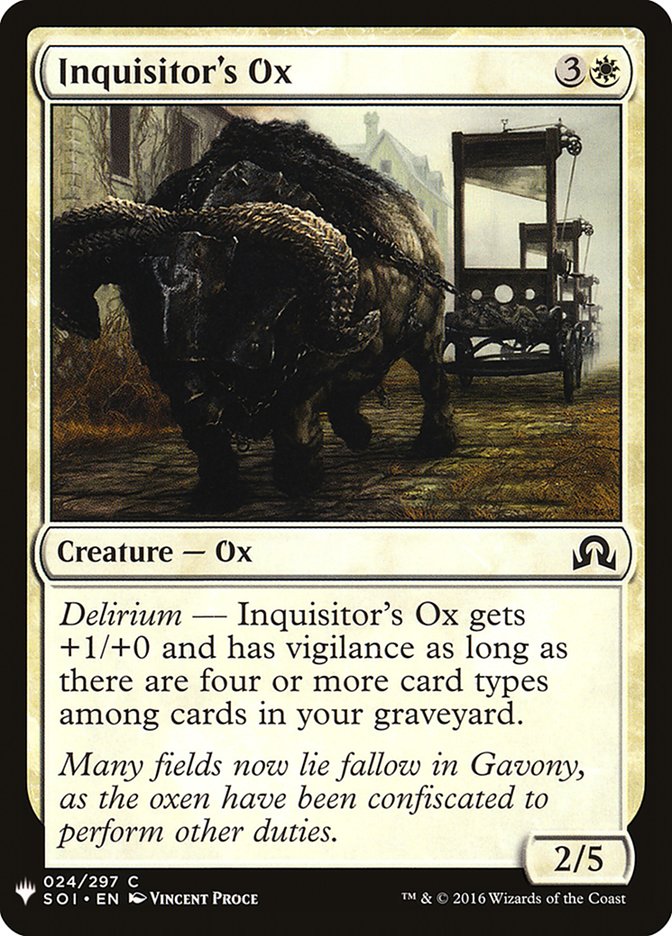 Inquisitor's Ox [Mystery Booster] - Magic: The Gathering - Card Brawlers | Quebec | Canada |