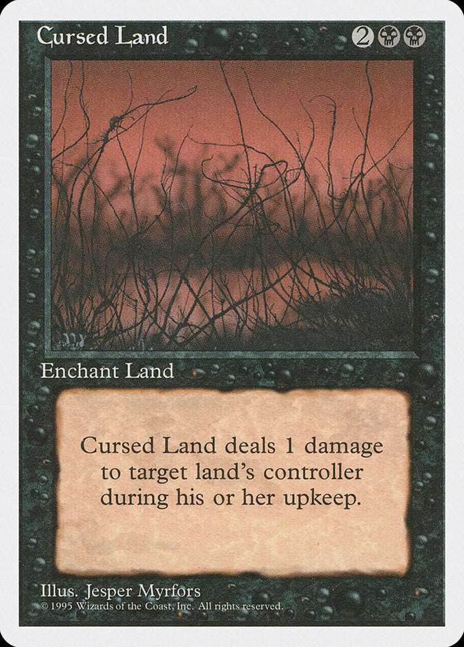 Cursed Land [Fourth Edition] - Magic: The Gathering - Card Brawlers | Quebec | Canada |
