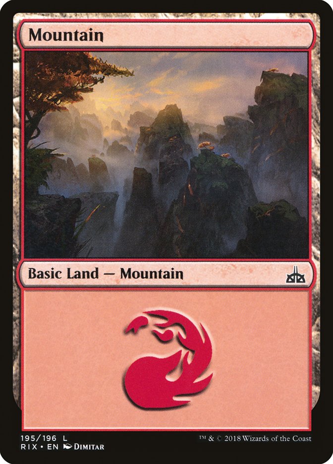 Mountain (195) [Rivals of Ixalan] - Magic: The Gathering - Card Brawlers | Quebec | Canada |