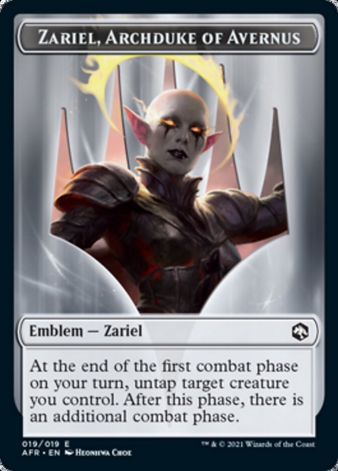 Wolf // Zariel, Archduke of Avernus Emblem Double-Sided Token [Dungeons & Dragons: Adventures in the Forgotten Realms Tokens] - Magic: The Gathering - Card Brawlers | Quebec | Canada |
