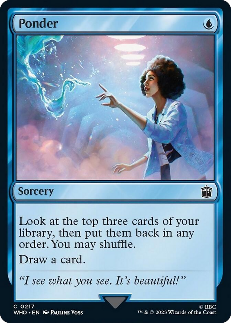 Ponder [Doctor Who] - Magic: The Gathering - Card Brawlers | Quebec | Canada |
