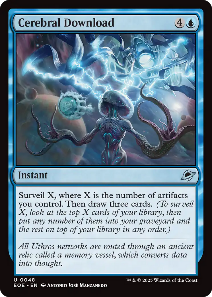 Cerebral Download [Edge of Eternities] - Magic: The Gathering - Card Brawlers | Quebec | Canada |