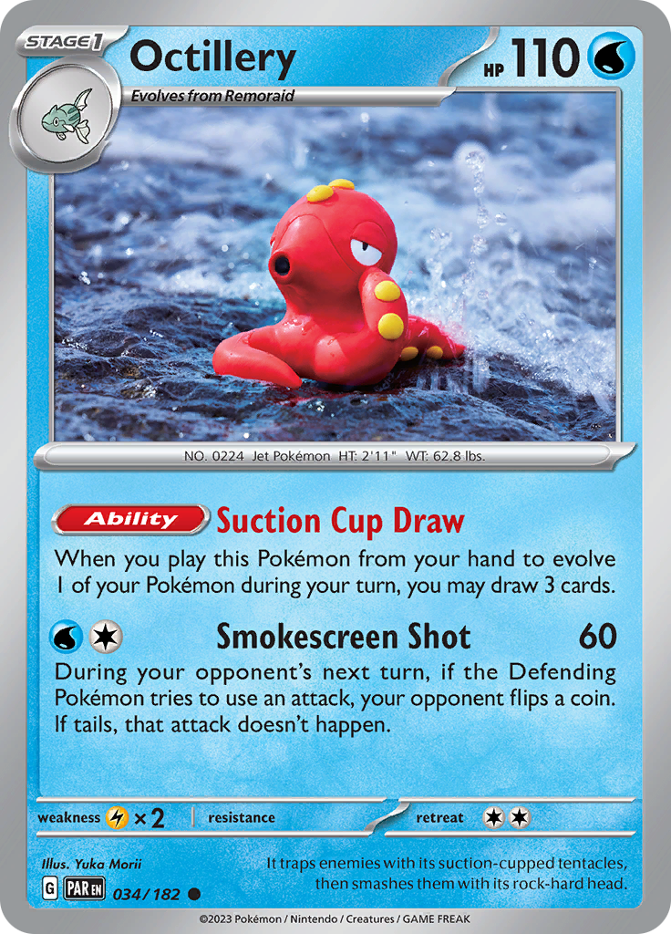Octillery (034/182) [Scarlet & Violet: Paradox Rift] - Pokémon - Card Brawlers | Quebec | Canada |