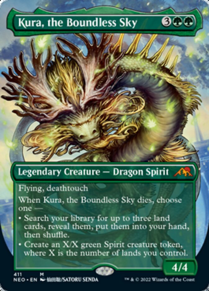 Kura, the Boundless Sky (Borderless Alternate Art) [Kamigawa: Neon Dynasty] - Magic: The Gathering - Card Brawlers | Quebec | Canada |