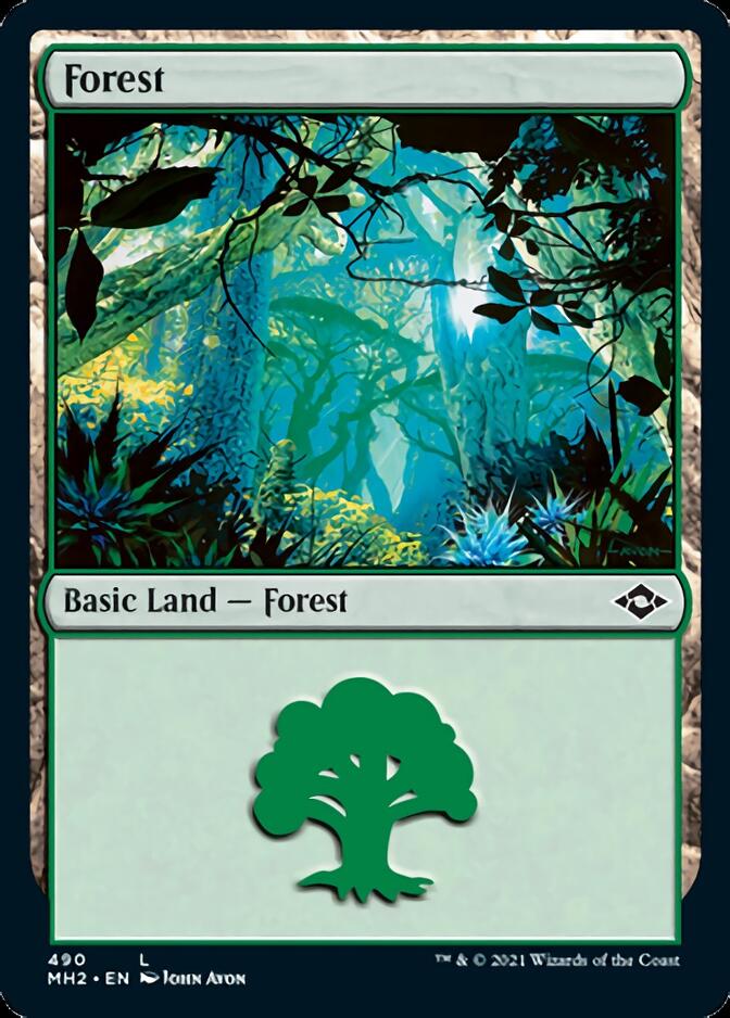 Forest (490) (Foil Etched) [Modern Horizons 2] - Magic: The Gathering - Card Brawlers | Quebec | Canada |