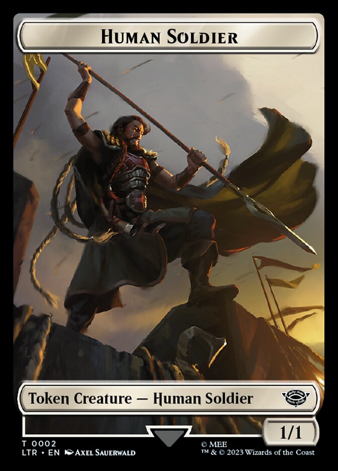 Human Soldier Token (02) [The Lord of the Rings: Tales of Middle-Earth Tokens] - Magic: The Gathering - Card Brawlers | Quebec | Canada |