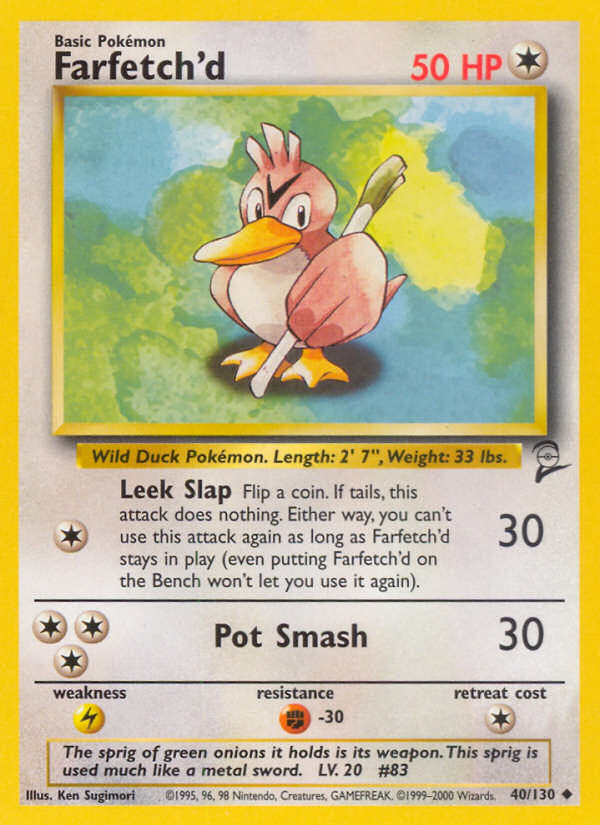 Farfetch'd (40/130) [Base Set 2] - Pokémon - Card Brawlers | Quebec | Canada |