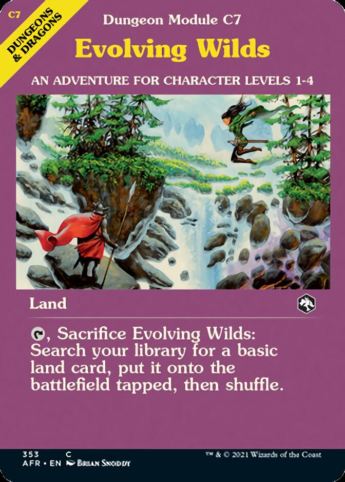 Evolving Wilds (Dungeon Module) [Dungeons & Dragons: Adventures in the Forgotten Realms] - Magic: The Gathering - Card Brawlers | Quebec | Canada |