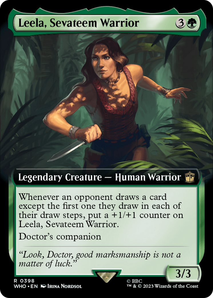 Leela, Sevateem Warrior (Extended Art) [Doctor Who] - Magic: The Gathering - Card Brawlers | Quebec | Canada |