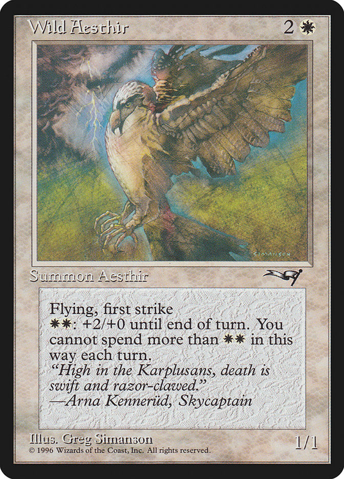 Wild Aesthir (Lightning Background) [Alliances] - Magic: The Gathering - Card Brawlers | Quebec | Canada |