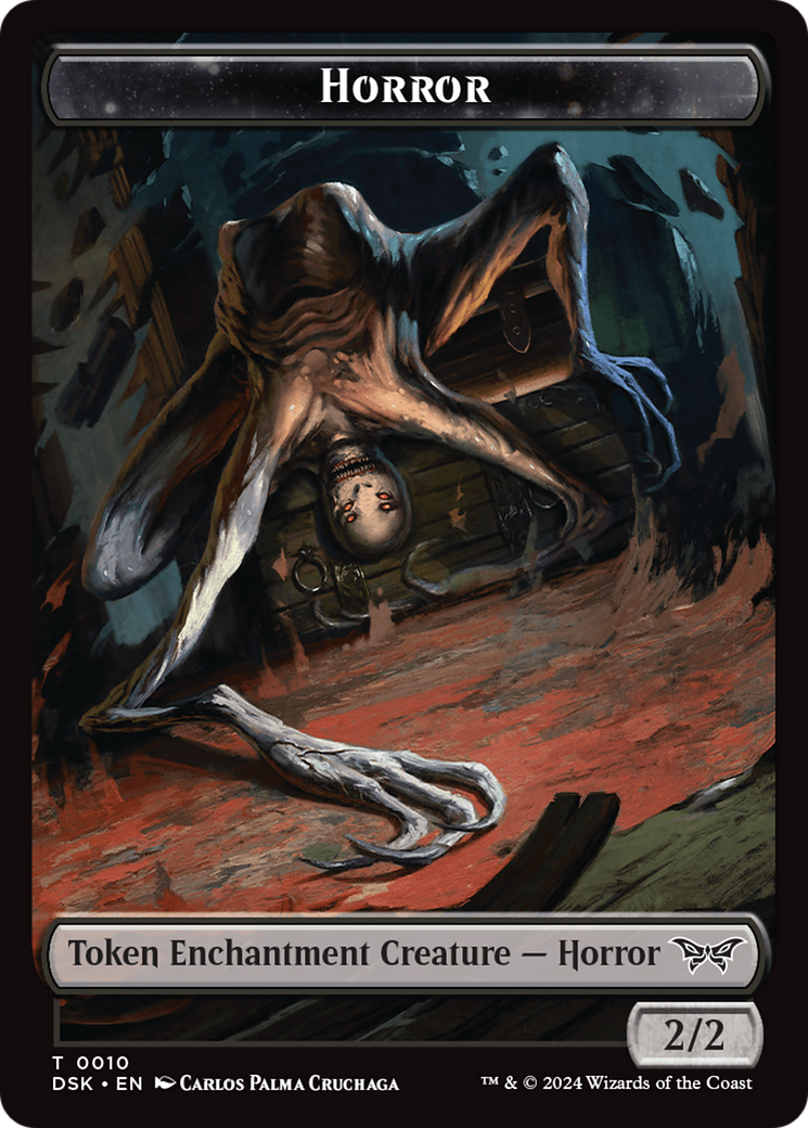 Horror // Glimmer Double-Sided Token [Duskmourn: House of Horror Tokens] - Magic: The Gathering - Card Brawlers | Quebec | Canada |