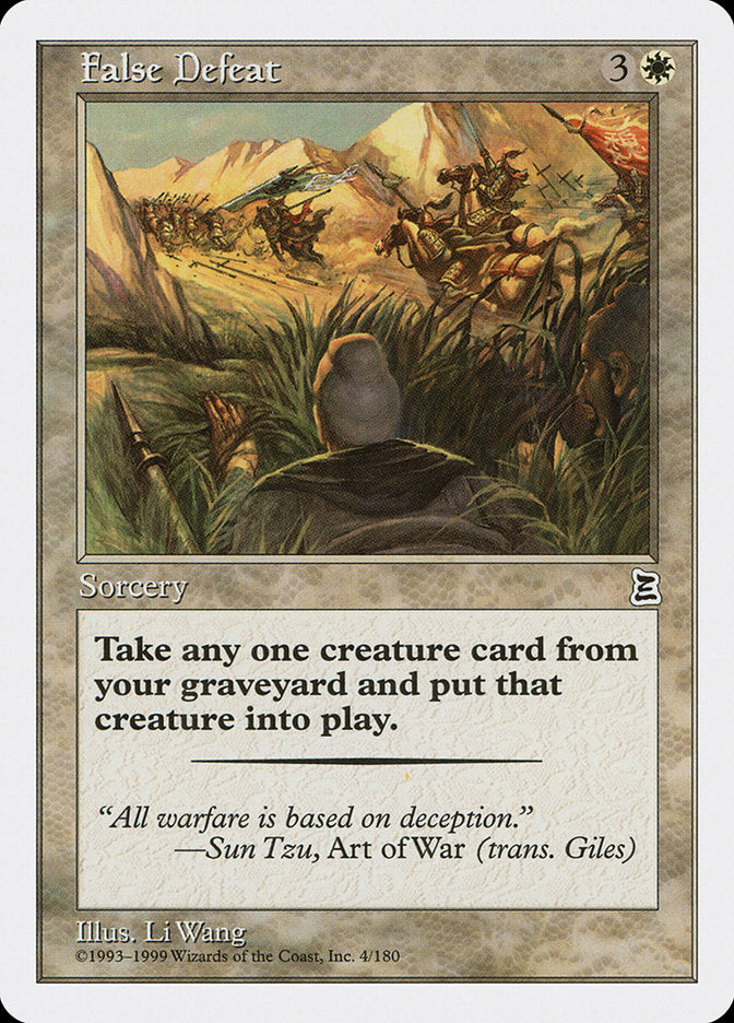 False Defeat [Portal Three Kingdoms] - Magic: The Gathering - Card Brawlers | Quebec | Canada |