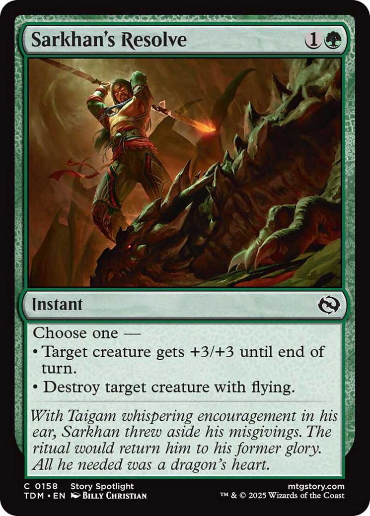 Sarkhan's Resolve [Tarkir: Dragonstorm] - Magic: The Gathering - Card Brawlers | Quebec | Canada |