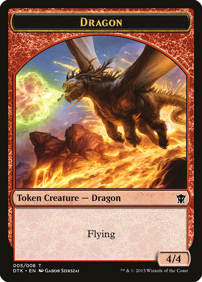 Dragon Token [Dragons of Tarkir Tokens] - Magic: The Gathering - Card Brawlers | Quebec | Canada |